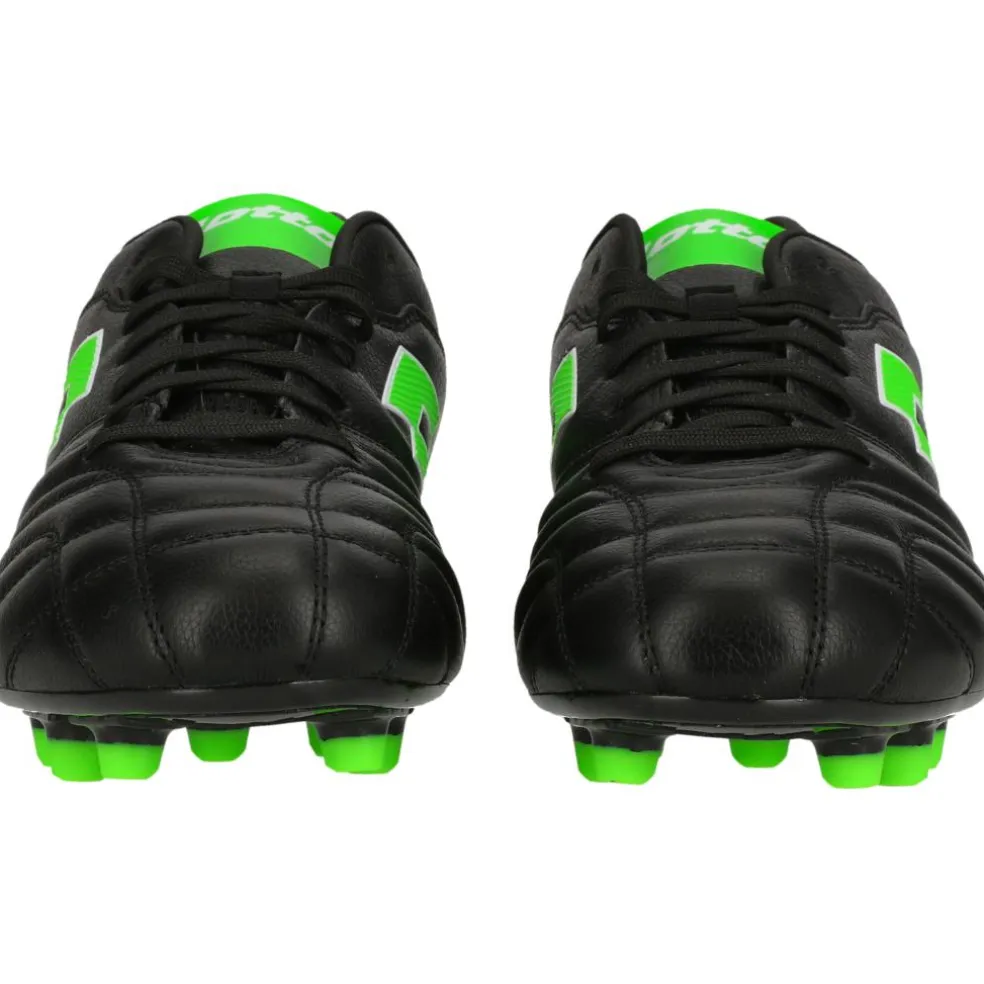 Lotto Stadio 300 III FG voetbalschoenen heren all black spring green