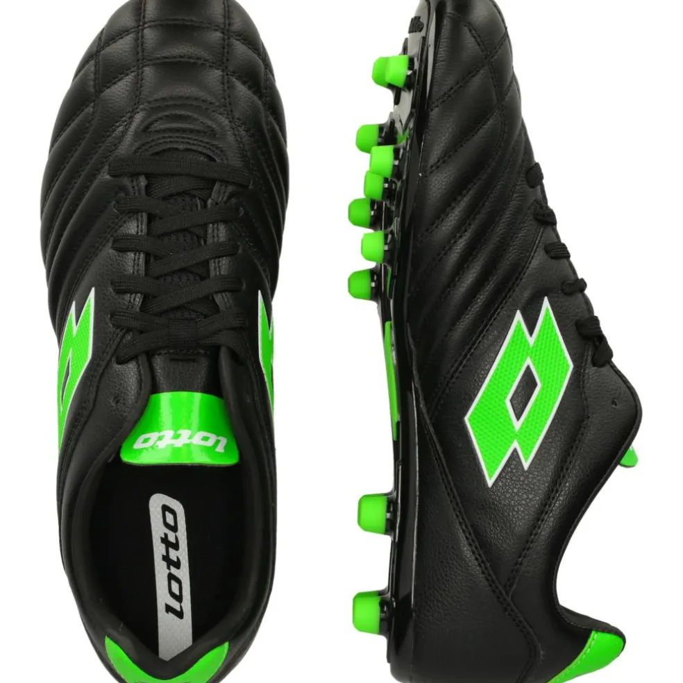 Lotto Stadio 300 III FG voetbalschoenen heren all black spring green