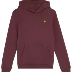 Lyle & Scott  Brush Back Pullover hoodie junior burgundy