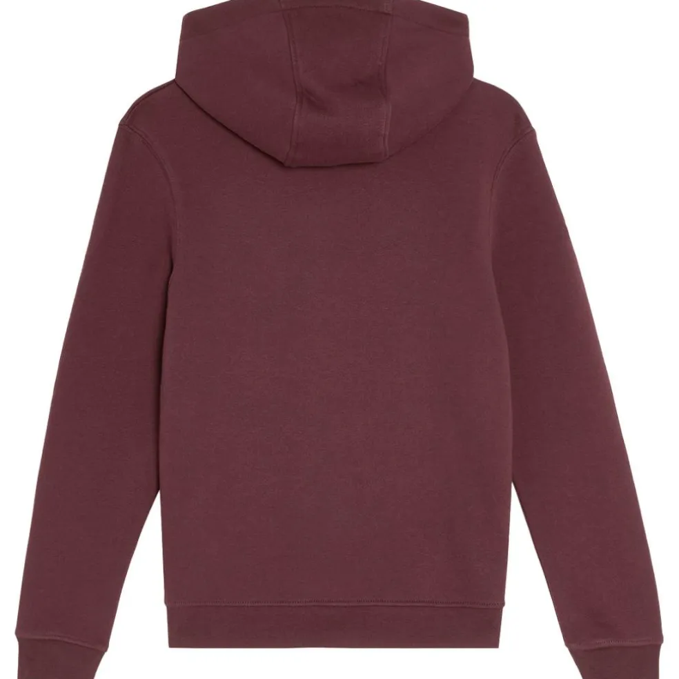 Lyle & Scott Brush Back Pullover hoodie junior burgundy