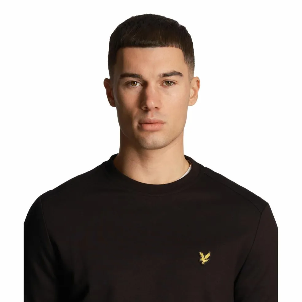 Lyle & Scott Fly fleece sweater heren jet black