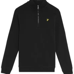 Lyle & Scott Quarter Zip Pullover sweater junior jet black