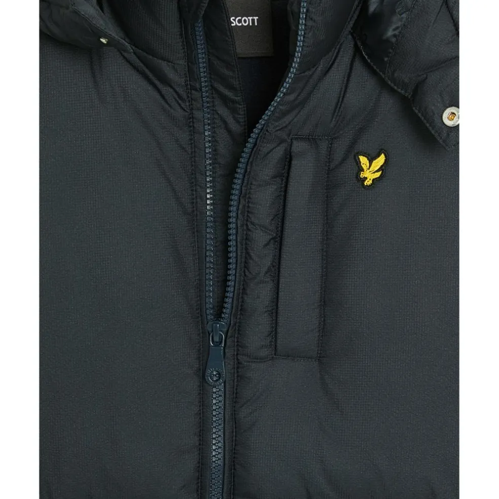 Lyle & Scott Ripstop Quilted Puffer jas junior dark navy