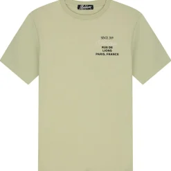 Malelions Design shirt heren light green