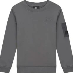 Malelions Nylon Pocket sweater junior anthracite