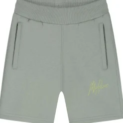 Malelions Striped Signature short junior agave green