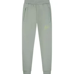 Malelions Striped Signature joggingbroek junior agave green