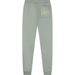 Malelions Striped Signature joggingbroek junior agave green