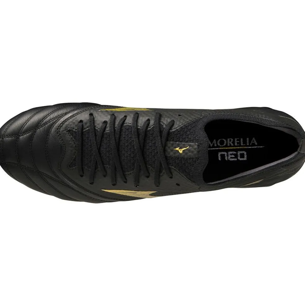 Mizuno Morelia Neo IV Beta voetbalschoenen black gold black