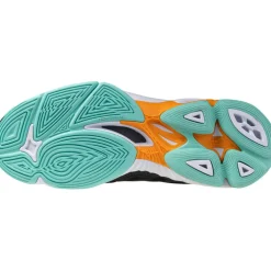 Mizuno Wave Voltage 2 indoorschoenen heren black tangelo icegreen