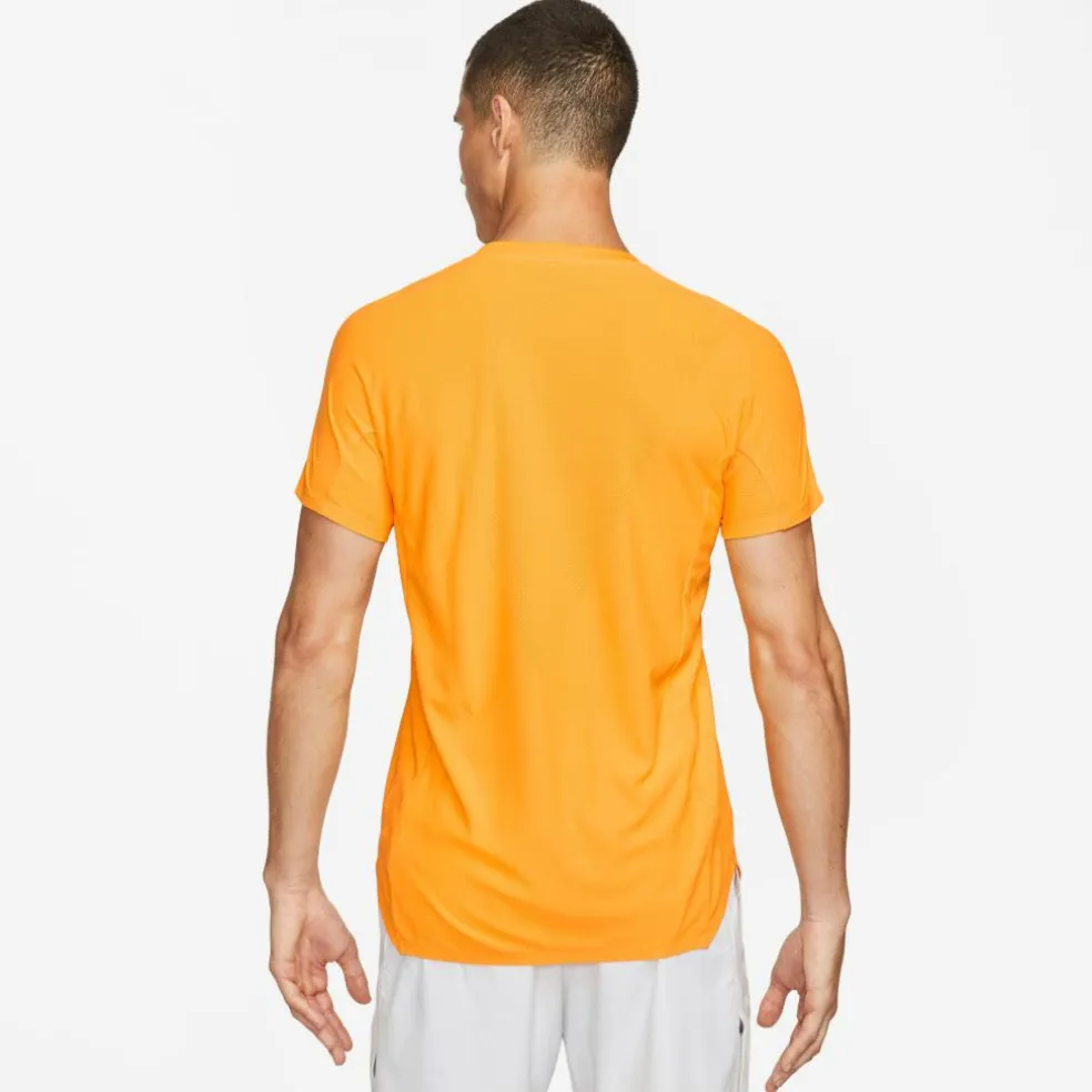 Nike Court Dri-FIT ADV Slam tennispolo heren yellow sundial black