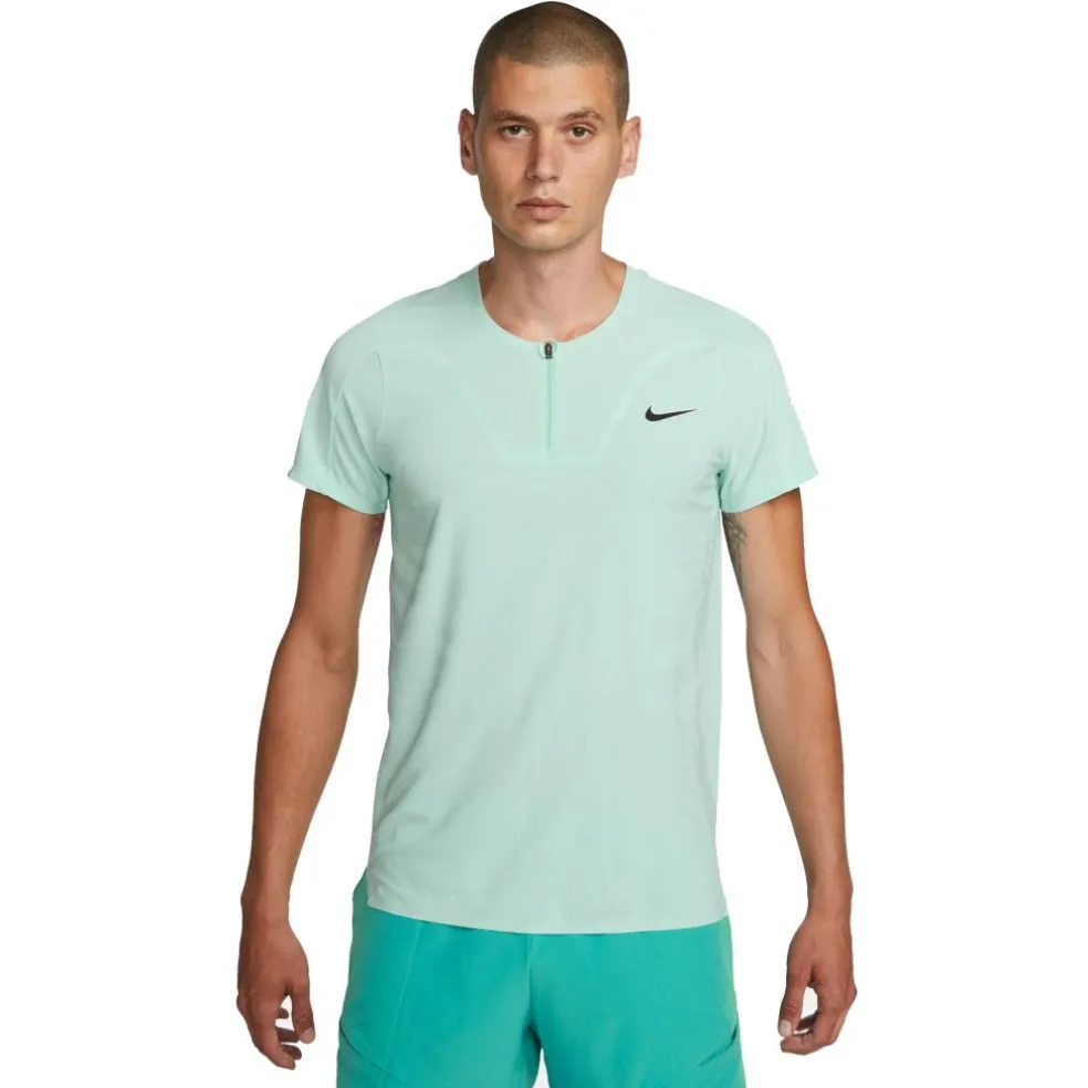 Nike Court Dri-FIT ADV Slam tennispolo heren green jade ice black