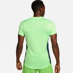 Nike Court Dri-FIT Advantage tennisshirt heren lime  blast deep jungle black