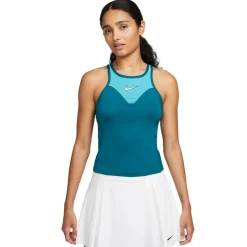 Nike Court Dri-FIT Slam tennis tanktop dames geode teal teal nebula white