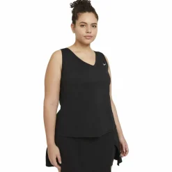 Nike Court Victory tennis tanktop dames black white