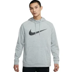 Nike Dri-FIT hoodie heren dark grey heather black