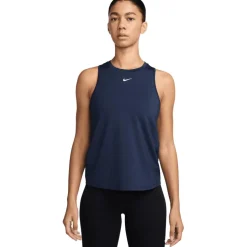 Nike One Classic tanktop dames midnight navy white