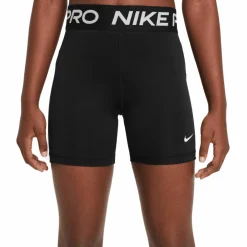 Nike Pro Big Kids' short junior black white