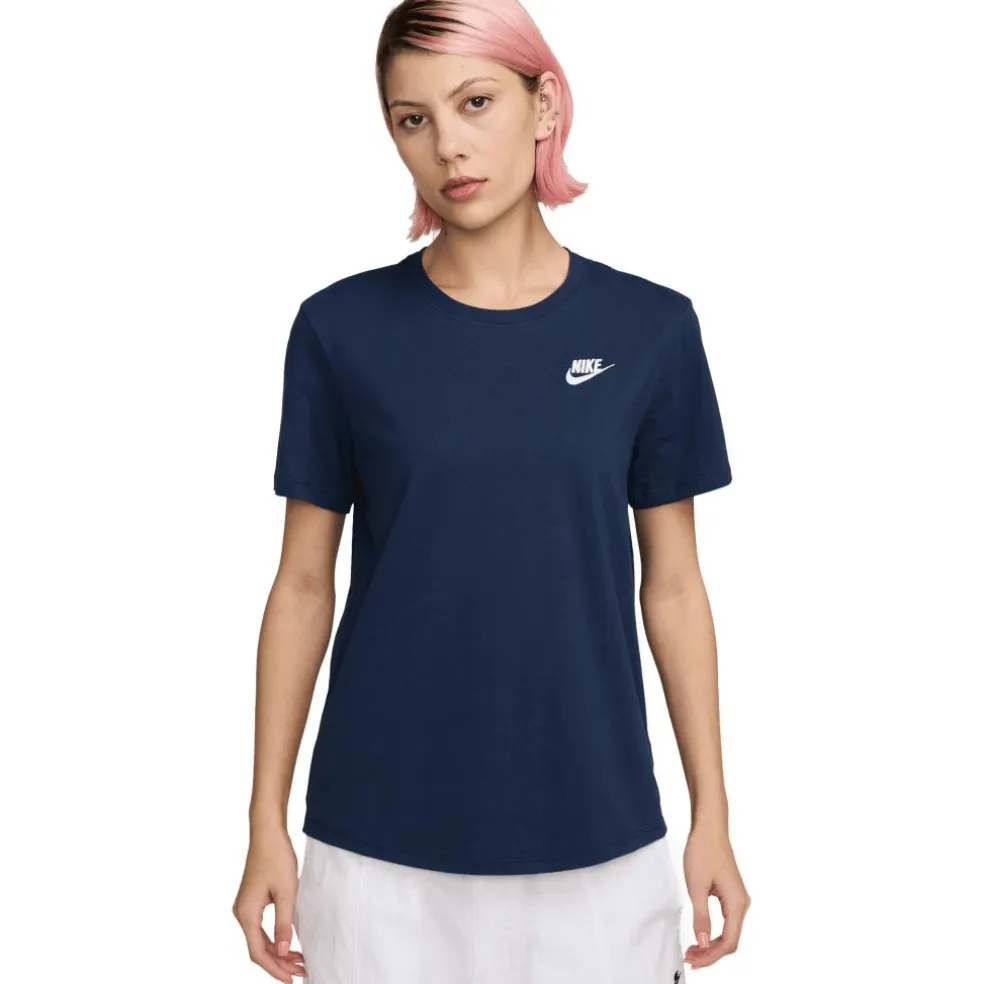 Nike Sportswear Club Essentials shirt dames midnight navy