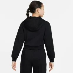 Nike Sportswear Club fleece hoodie junior black white