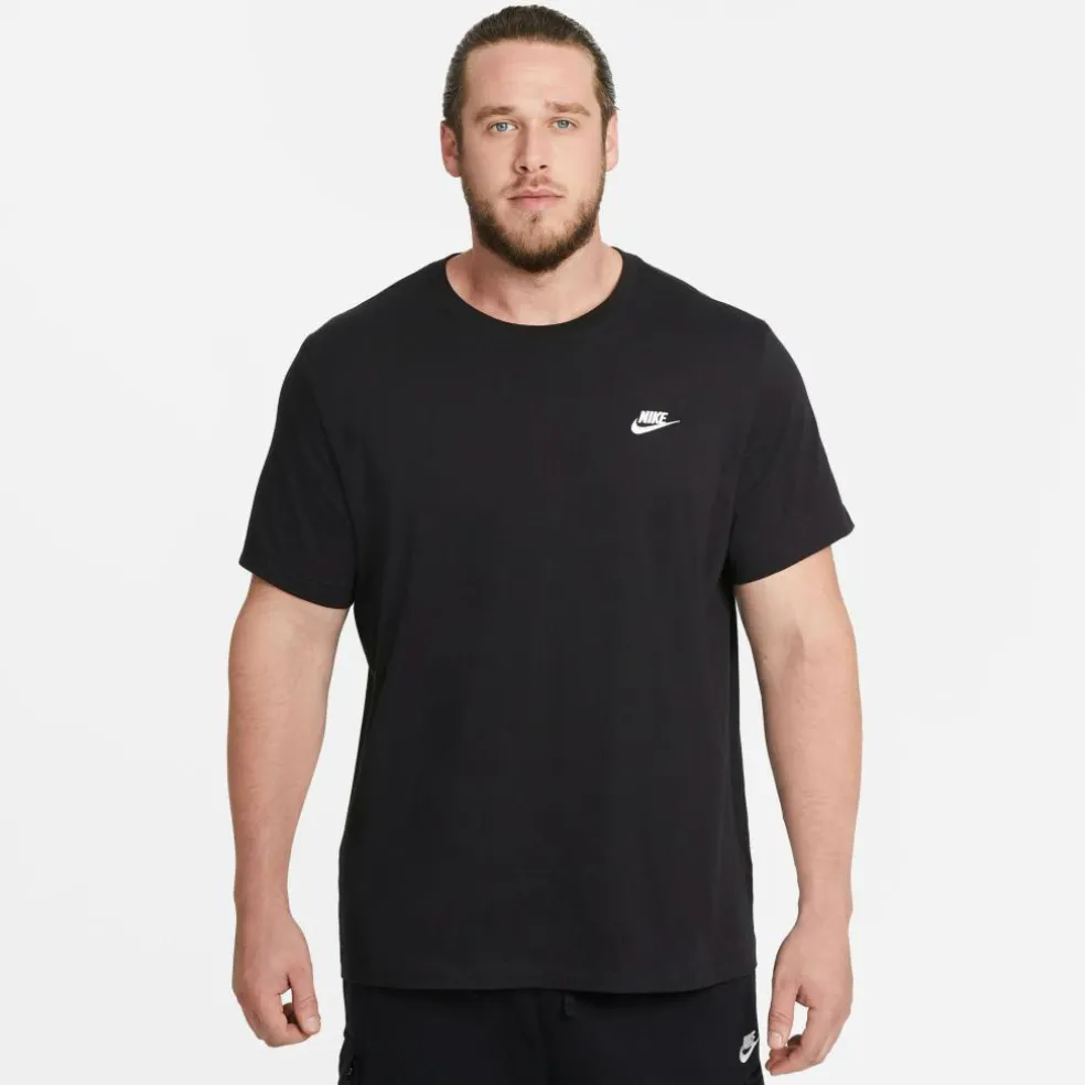 Nike Sportswear Club shirt heren black white