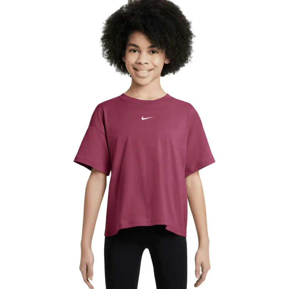 Nike Sportswear Essential shirt junior sweet beet