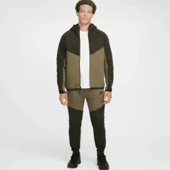 Nike Tech Fleece Windrunner vest heren sequoia medium olive black