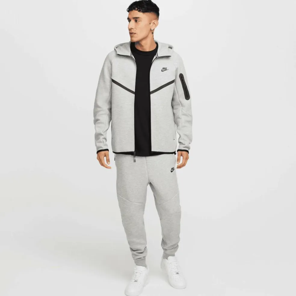 Nike Tech Fleece Windrunner vest heren dark grey heather black