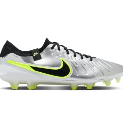 Nike Tiempo Legend 10 Elite FG voetbalschoenen heren metallic silcer volt black