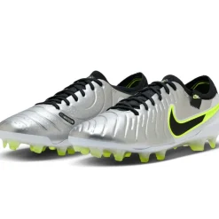 Nike Tiempo Legend 10 Elite FG voetbalschoenen heren metallic silcer volt black