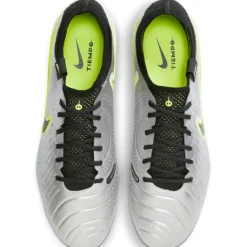 Nike Tiempo Legend 10 Elite FG voetbalschoenen heren metallic silcer volt black