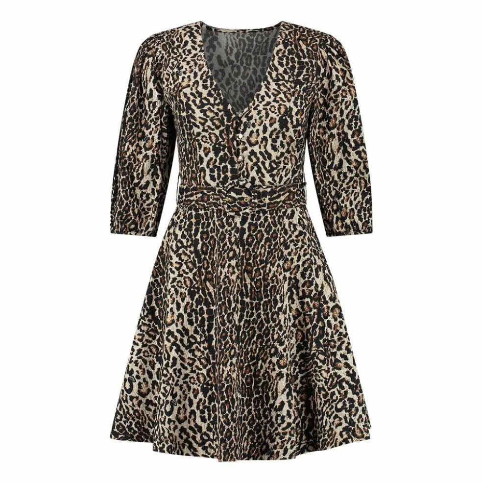 NIKKIE Rachel Structure jurk dames dust black