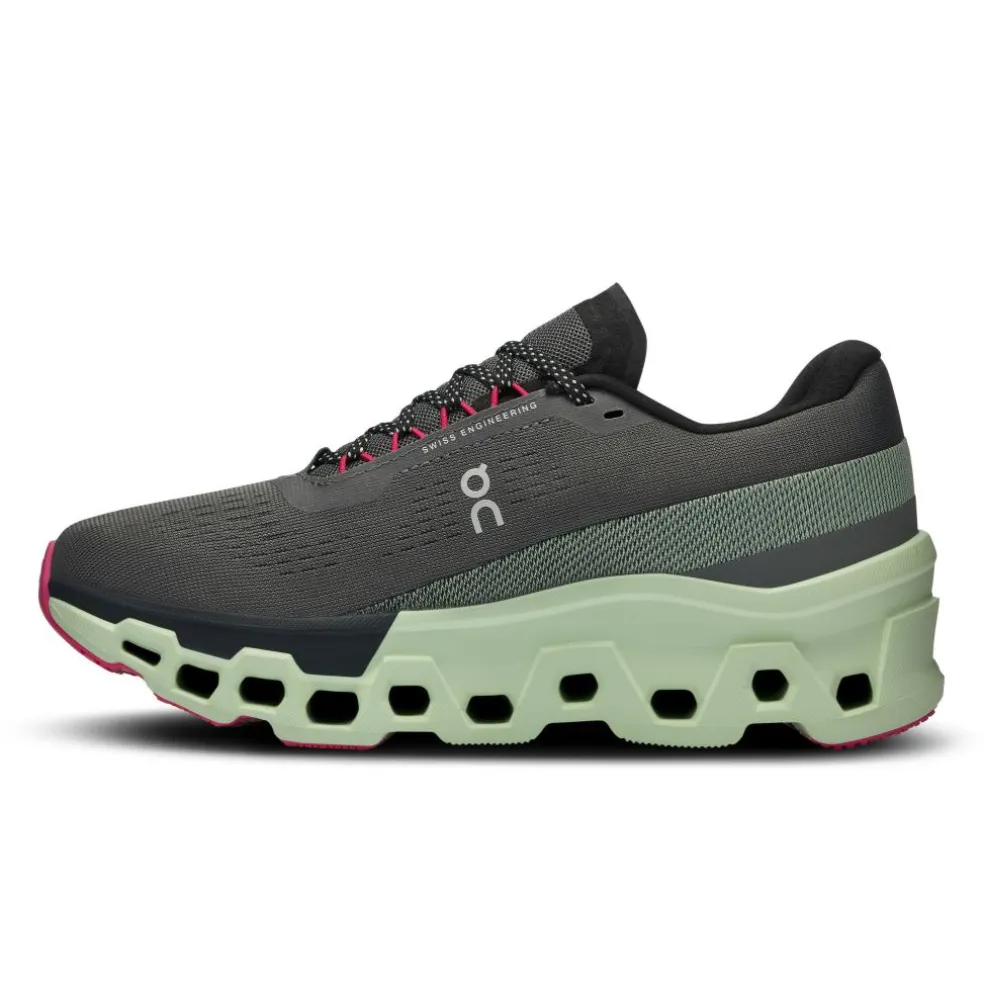 On Cloudmonster 2 hardloopschoenen dames asphalt lima