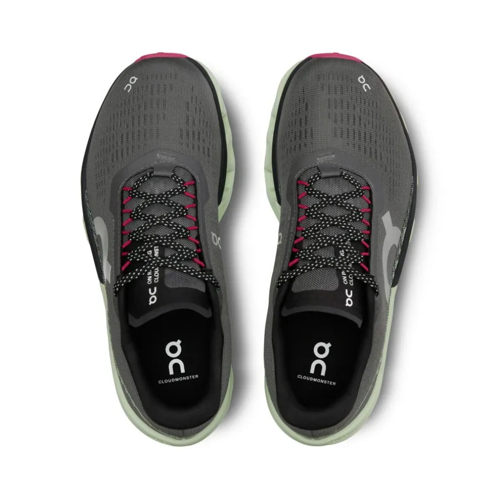 On Cloudmonster 2 hardloopschoenen dames asphalt lima