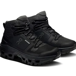 On Cloudrock Mid wandelschoenen dames black black