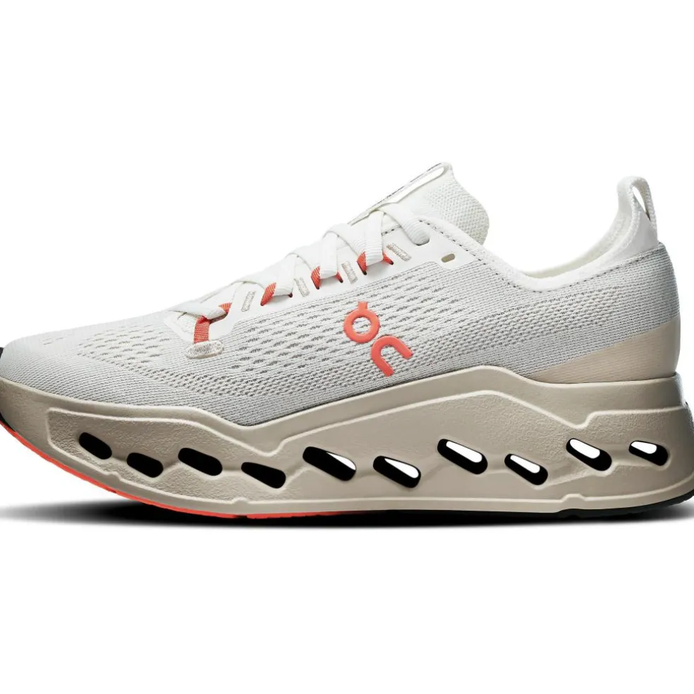 On Cloudsurfer Max hardloopschoenen dames ivory salmon
