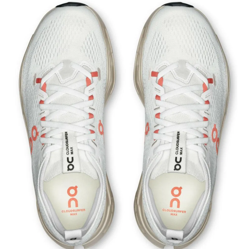 On Cloudsurfer Max hardloopschoenen dames ivory salmon