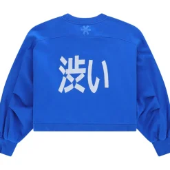 Osaka Cropped sweater dames princess blue