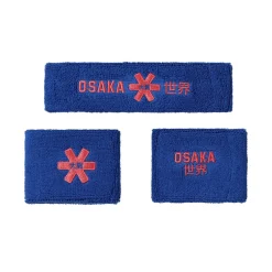 Osaka GDG0007 2.0 zweetband set princess blue cayenne red