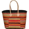 PE Florence  Raffia strandtas red