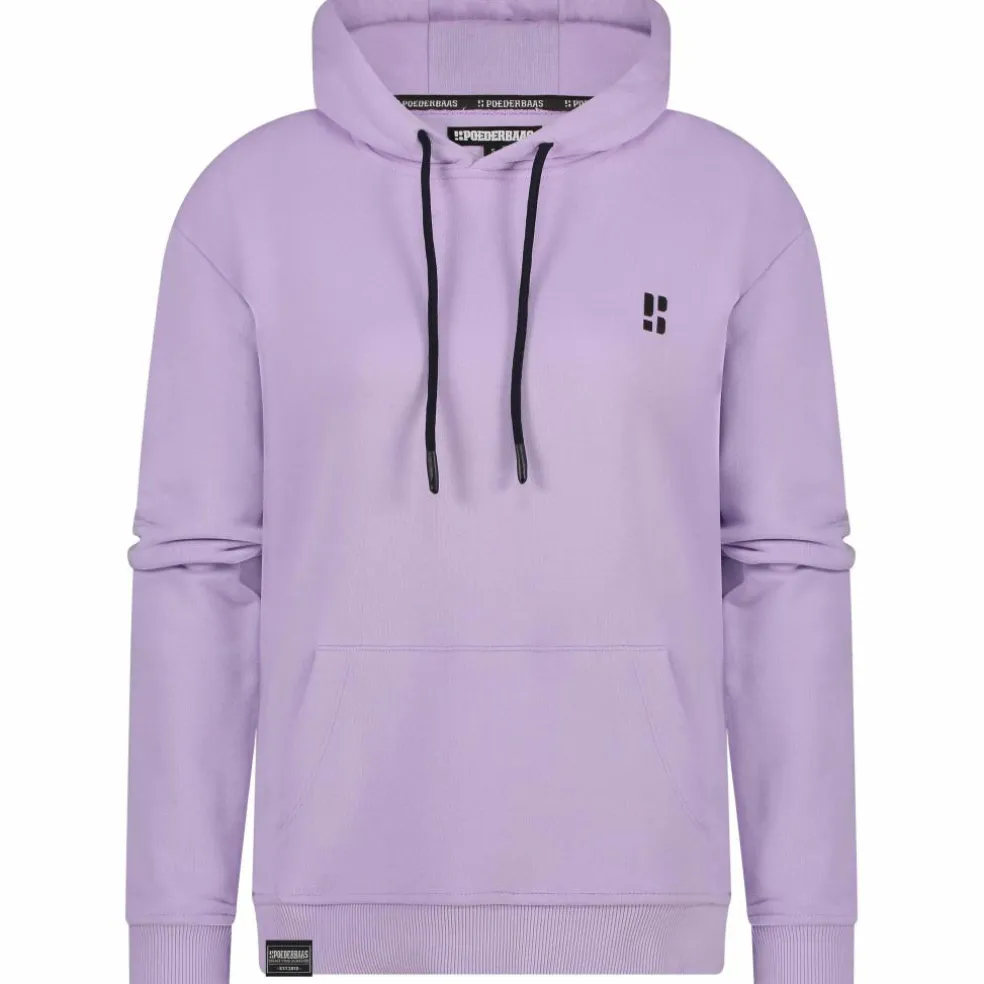 Poederbaas Arty hoodie dames lila