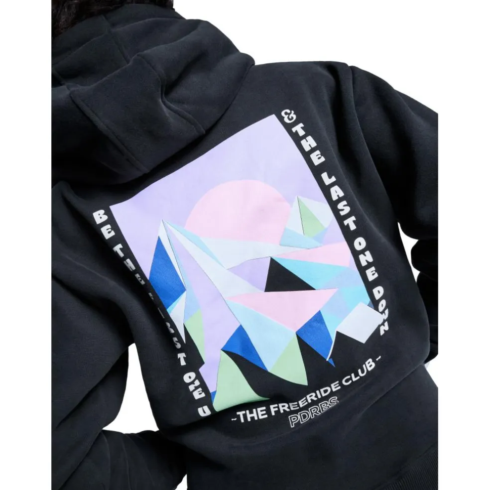 Poederbaas CL hoodie dames black