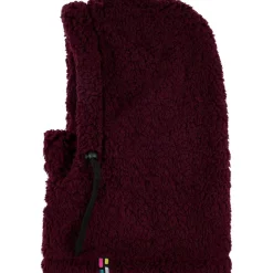 Poederbaas Fluffy balaclava bordeaux