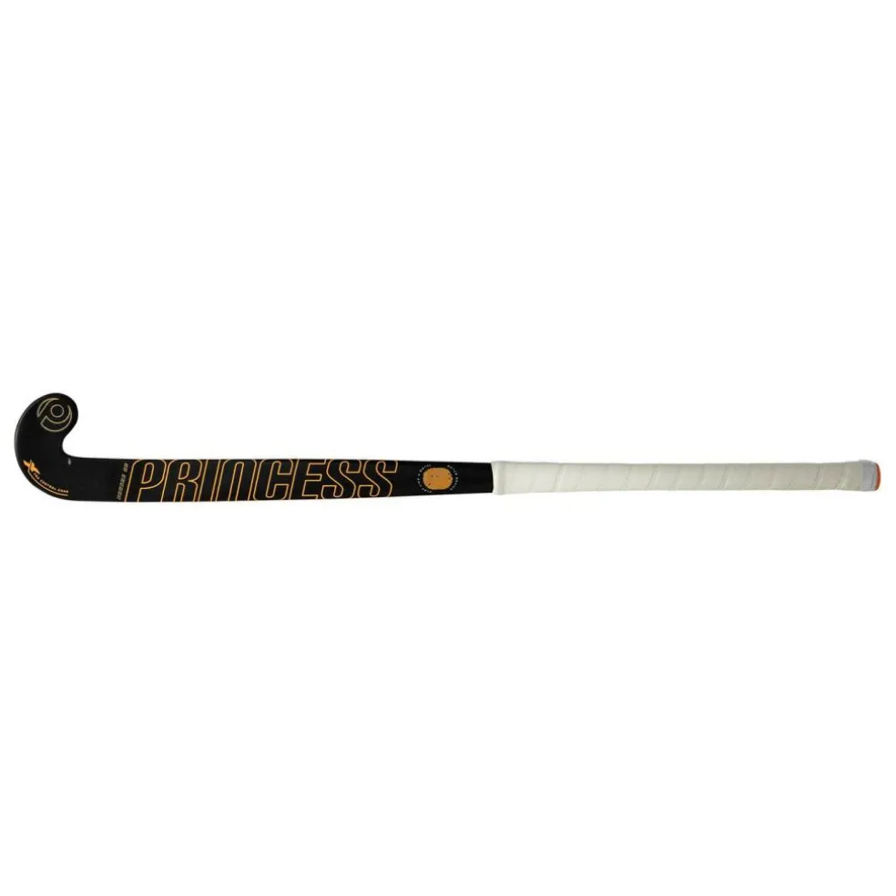 Princess Hockey Indoor Premium 7 Star SG9 low bow hockeystick black orange - 36,5 inch