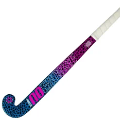 Princess Hockey Woodcore Mid Bow hockeystick junior leopard purple neon pink