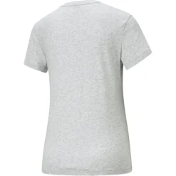 Puma Essentials Logo shirt dames light grey heather