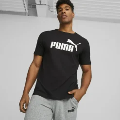 Puma Essentials Logo shirt heren Puma black