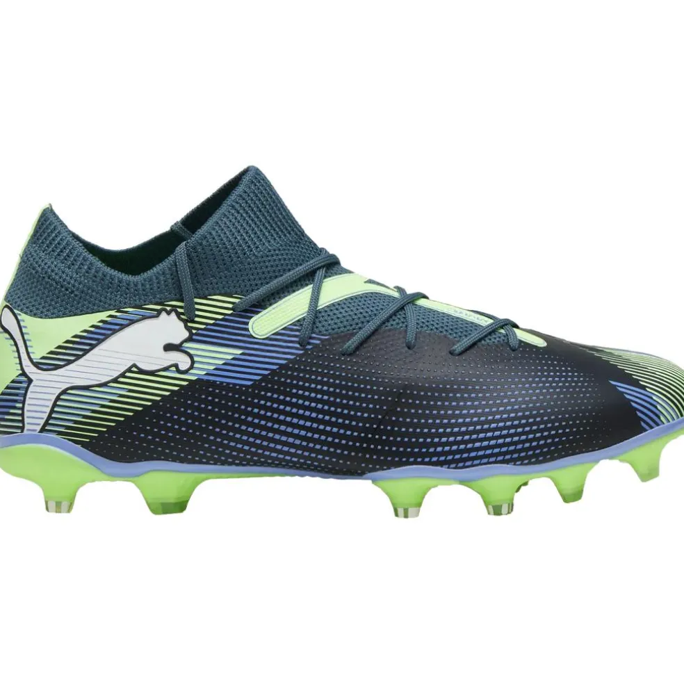 Puma FUTURE 7 MATCH FG AG voetbalschoenen heren grey skies puma white fizzy apple