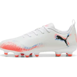 Puma Future 8 Play FG - AG voetbalschoenen junior PUMA white PUMA black glowing red
