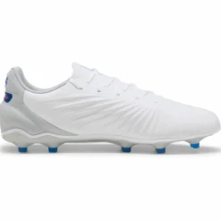 Puma KING MATCH FG AG voetbalschoenen heren PUMA white bluemazing flat light grey